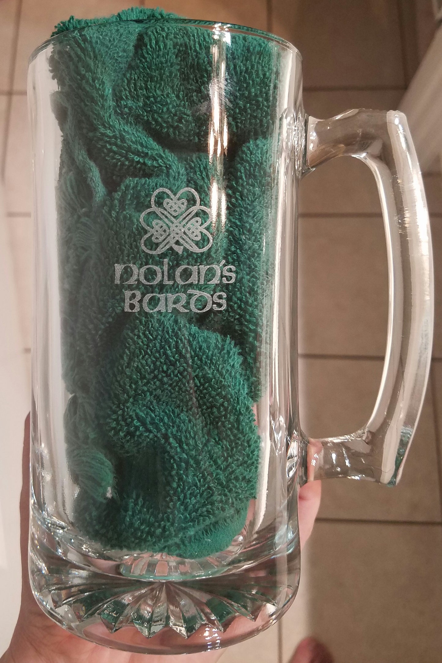 Custom glass laser engraving (up to 4"x4")