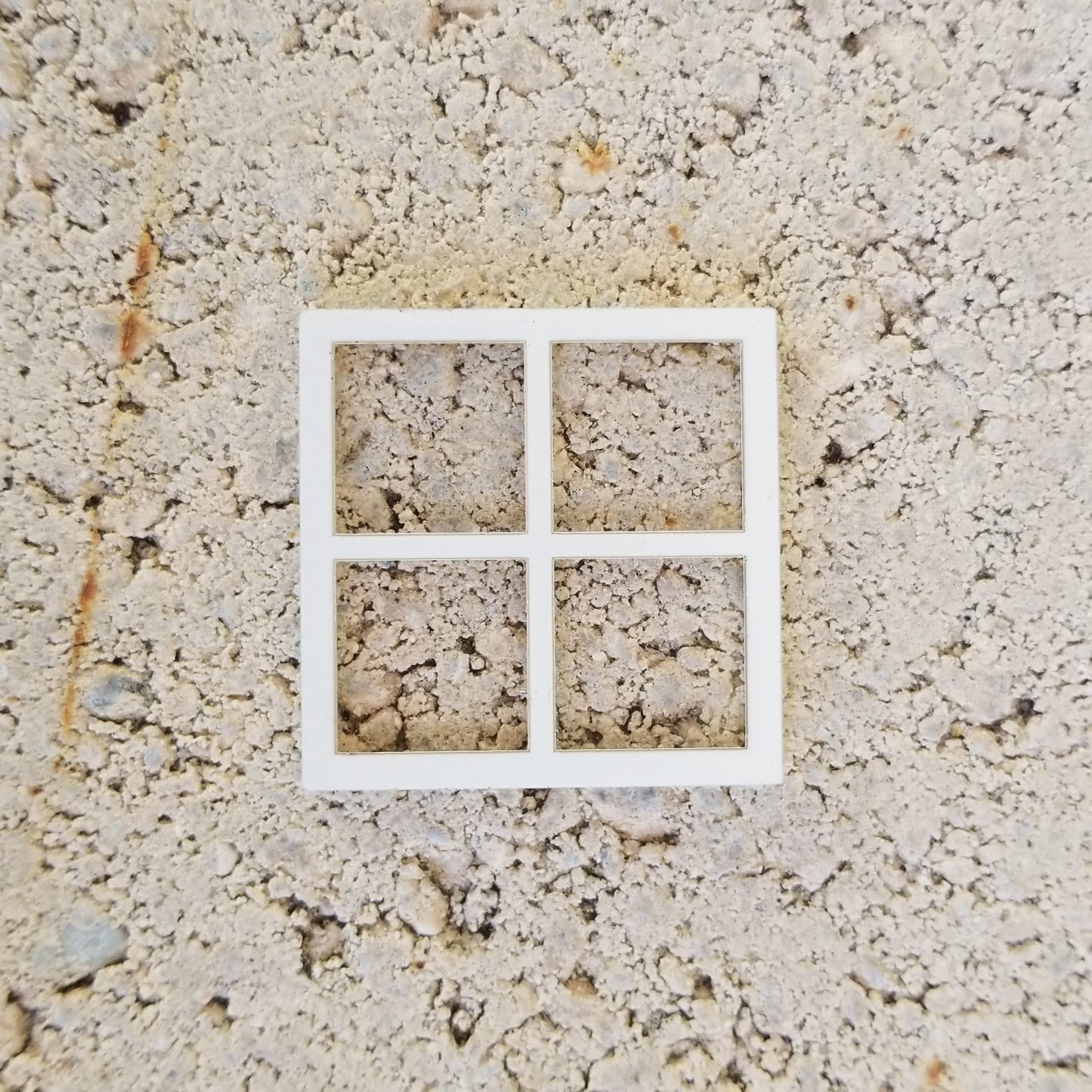 square dollhouse window 1.5" set of 24