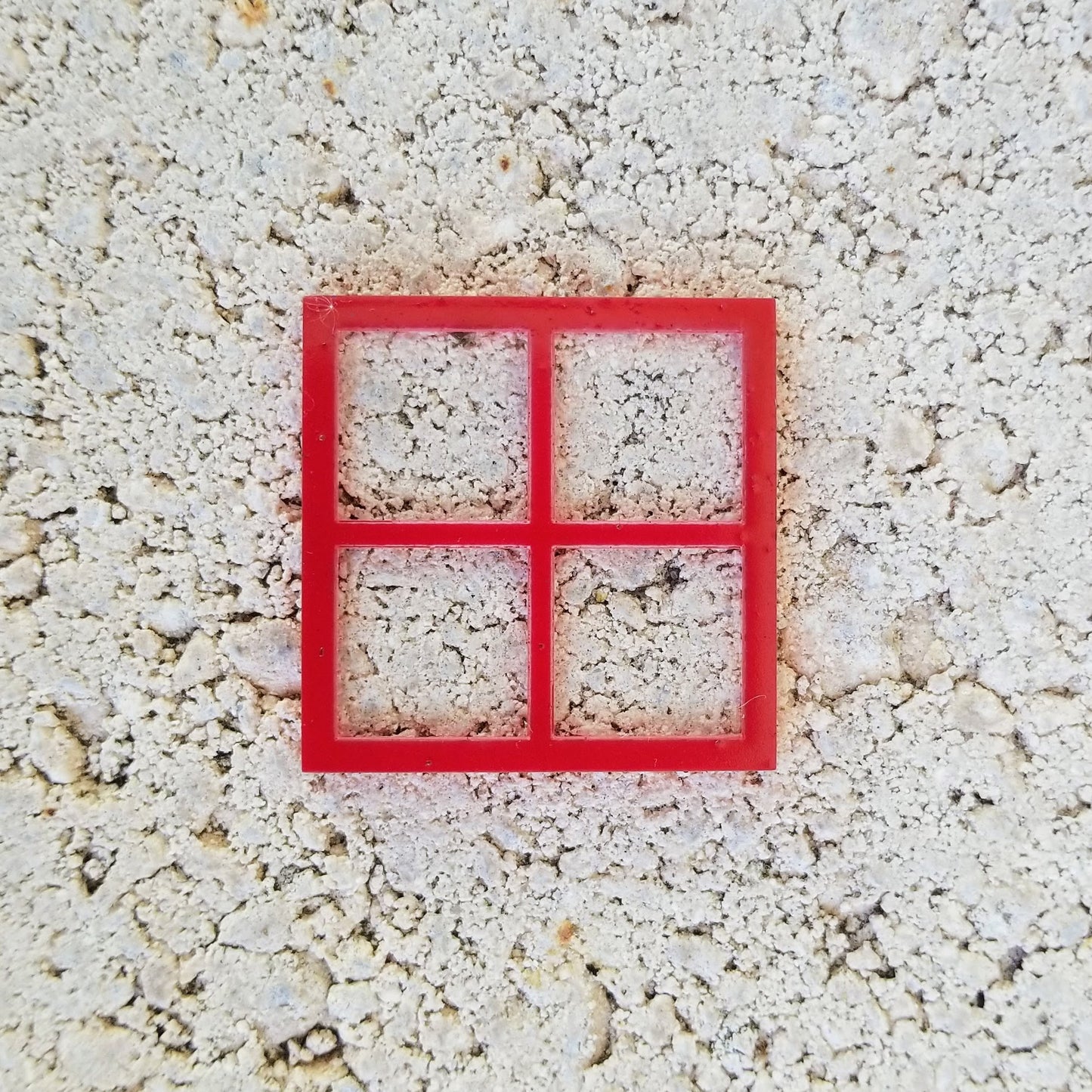 square dollhouse window 1.5" set of 24