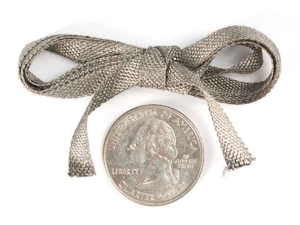 Stainless Steel Conductive Ribbon - 5mm wide 1 meter long (A-1244) (FABRIC-F)