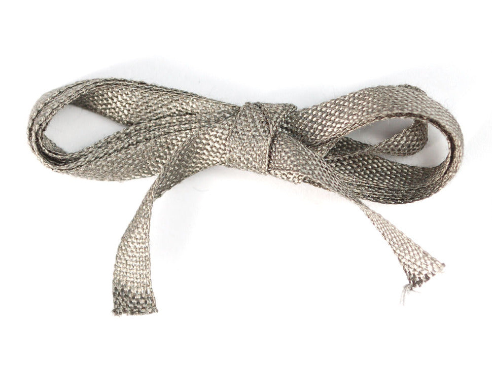 Stainless Steel Conductive Ribbon - 5mm wide 1 meter long (A-1244) (FABRIC-F)