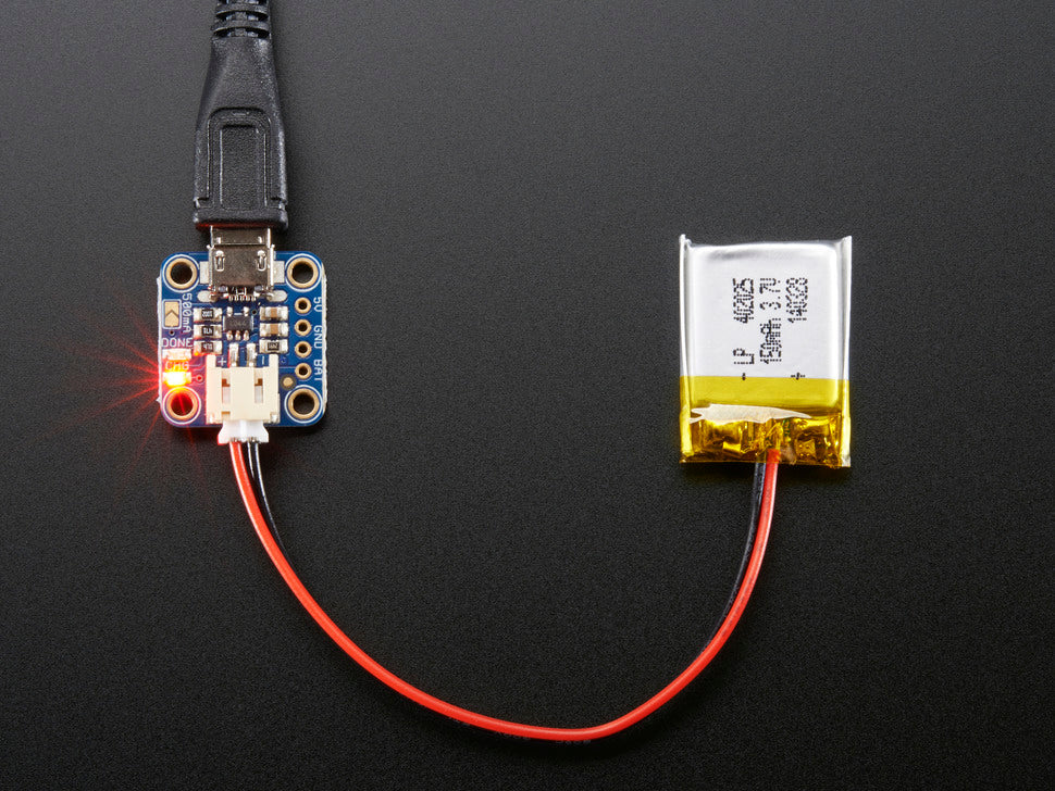 Adafruit Micro Lipo w/MicroUSB Jack - USB LiIon/LiPoly charger (A-1904) (4C4A)
