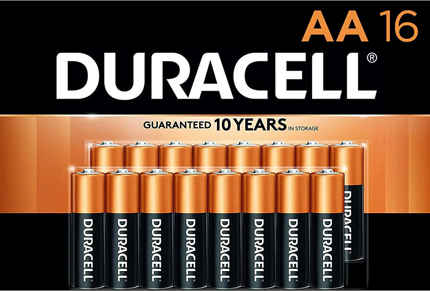 Duracell 16-pack AA batteries (D-16)