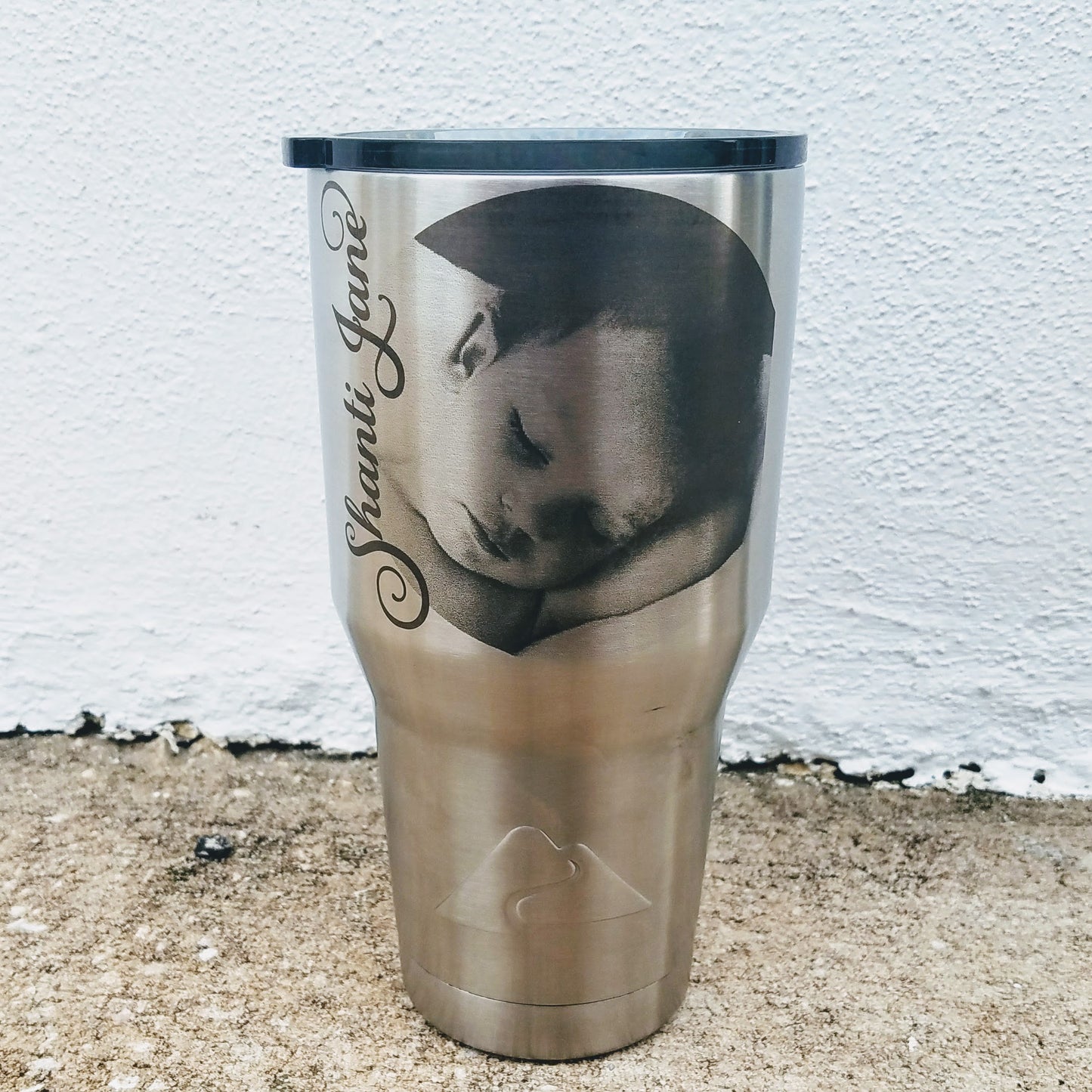 Photo Laser engraved on mug 30oz YETI or Ozark