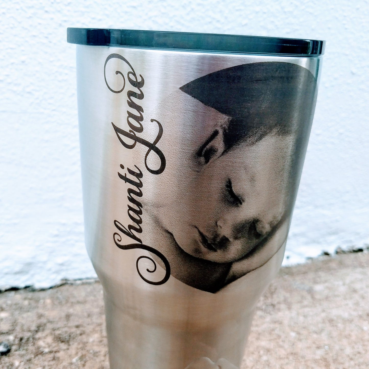 Photo Laser engraved on mug 30oz YETI or Ozark