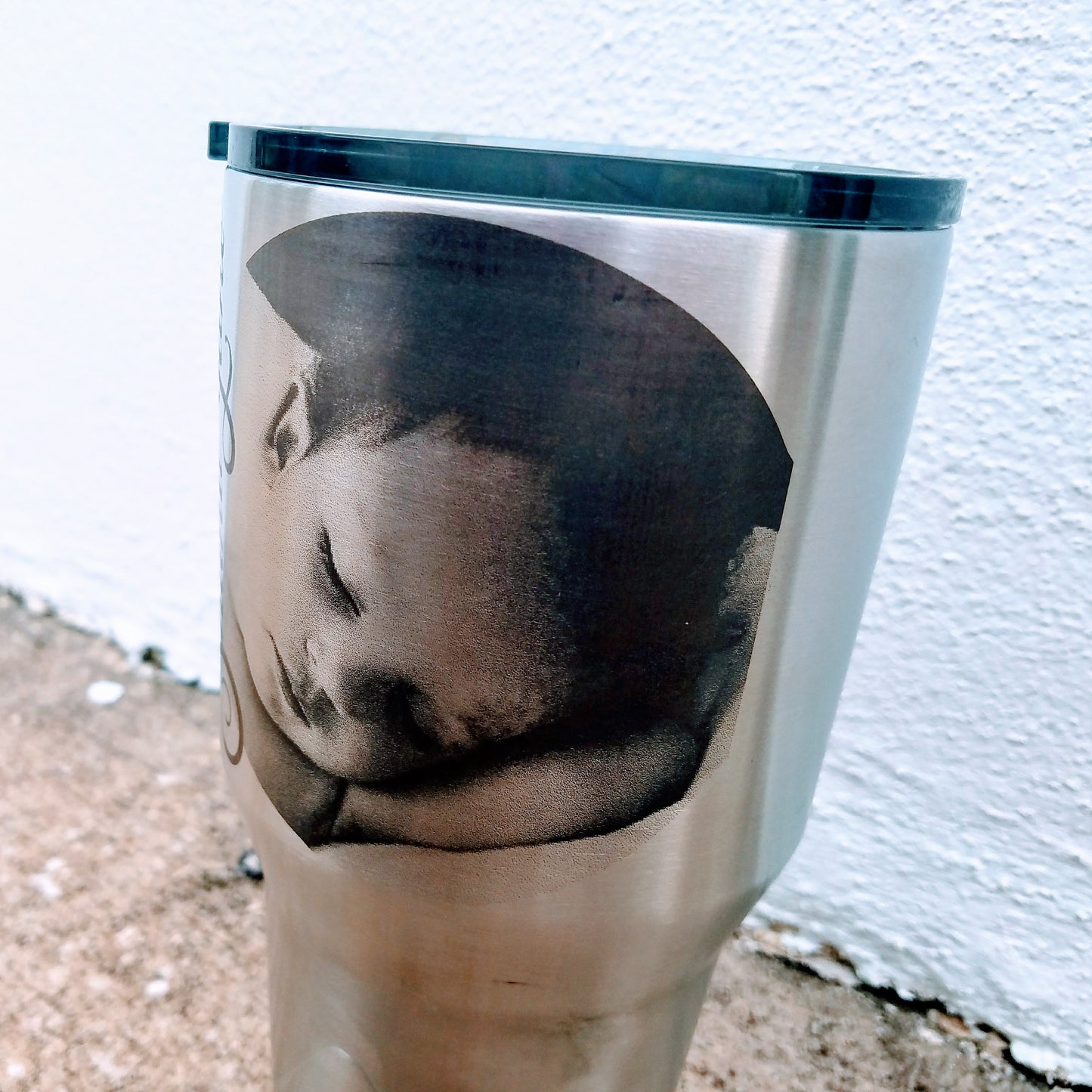 Photo Laser engraved on mug 30oz YETI or Ozark