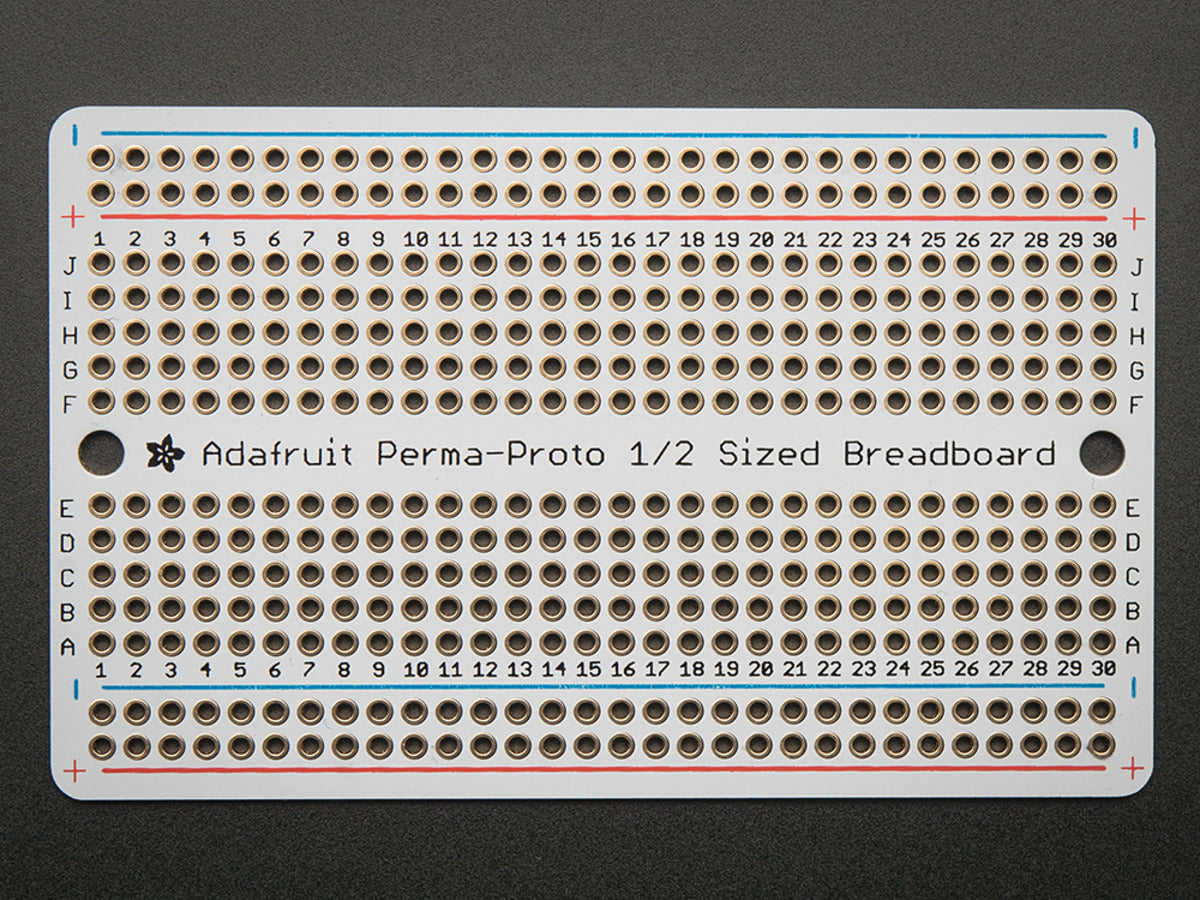 Adafruit Perma-Proto Half-sized Breadboard PCB - Single (A-1609) (4E3)