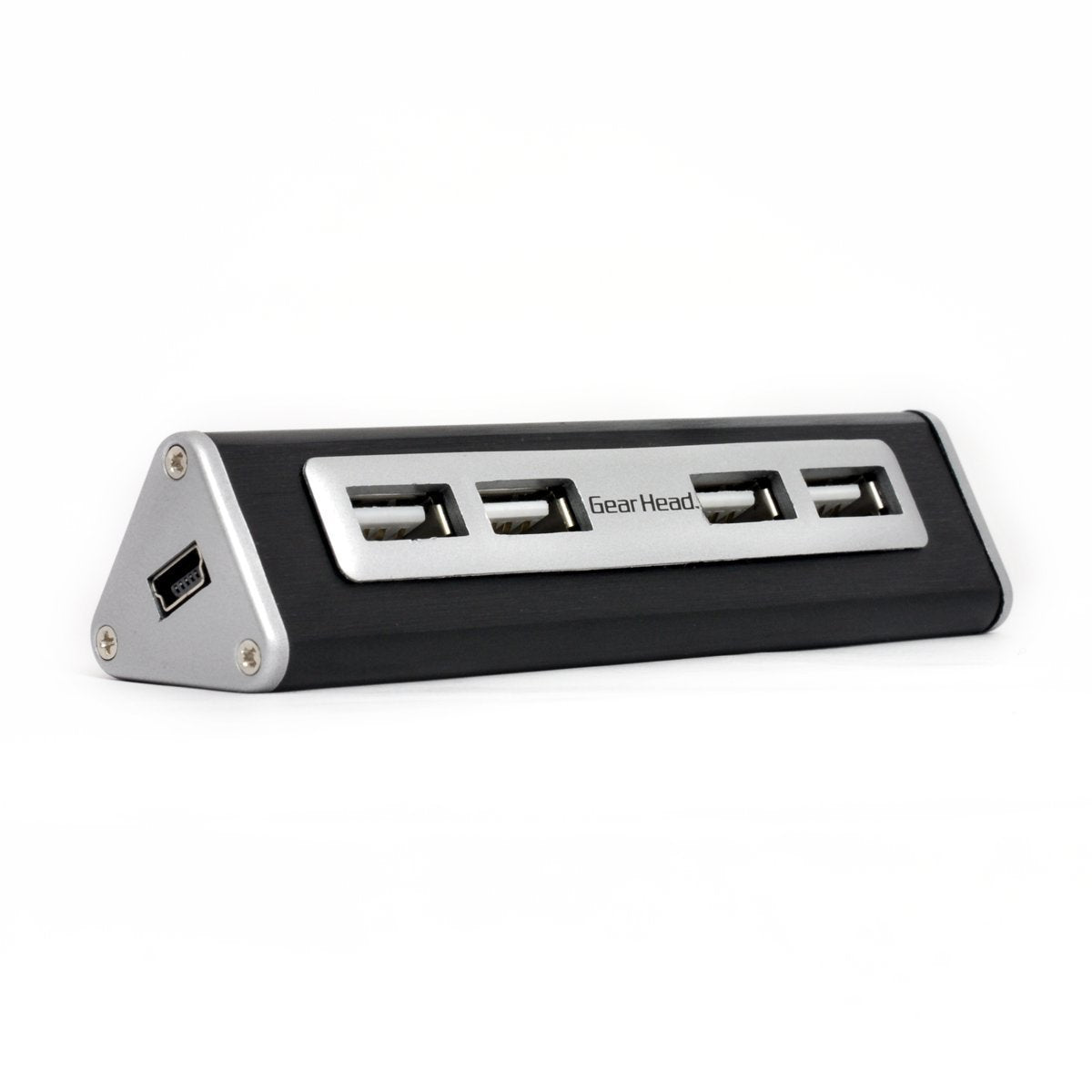 Gear Head 4-Port USB 2.0 Triangle Hub Components Black/silver (GC-UH4200T) (4A1)