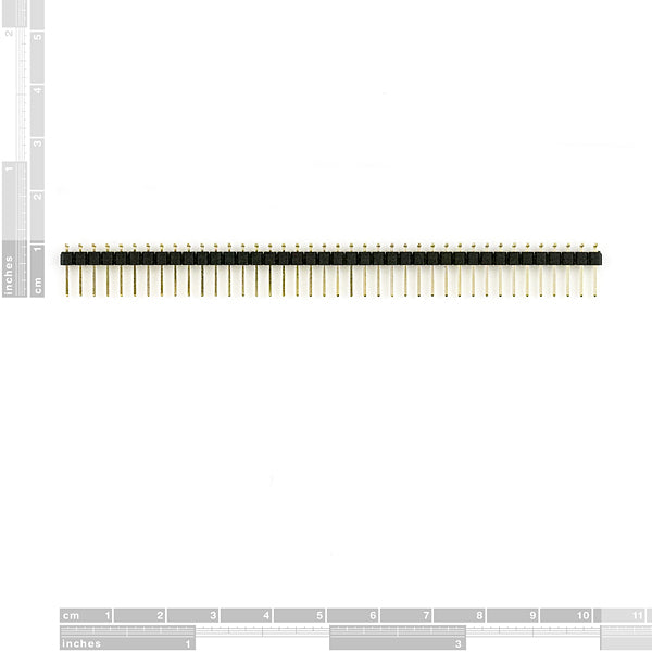 Break Away Male Headers - Right Angle [0.1", 40pin - 1x40] (SF-00553) (4C4B)