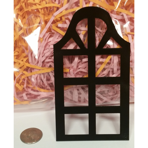 high arch dollhouse window (set of 2)