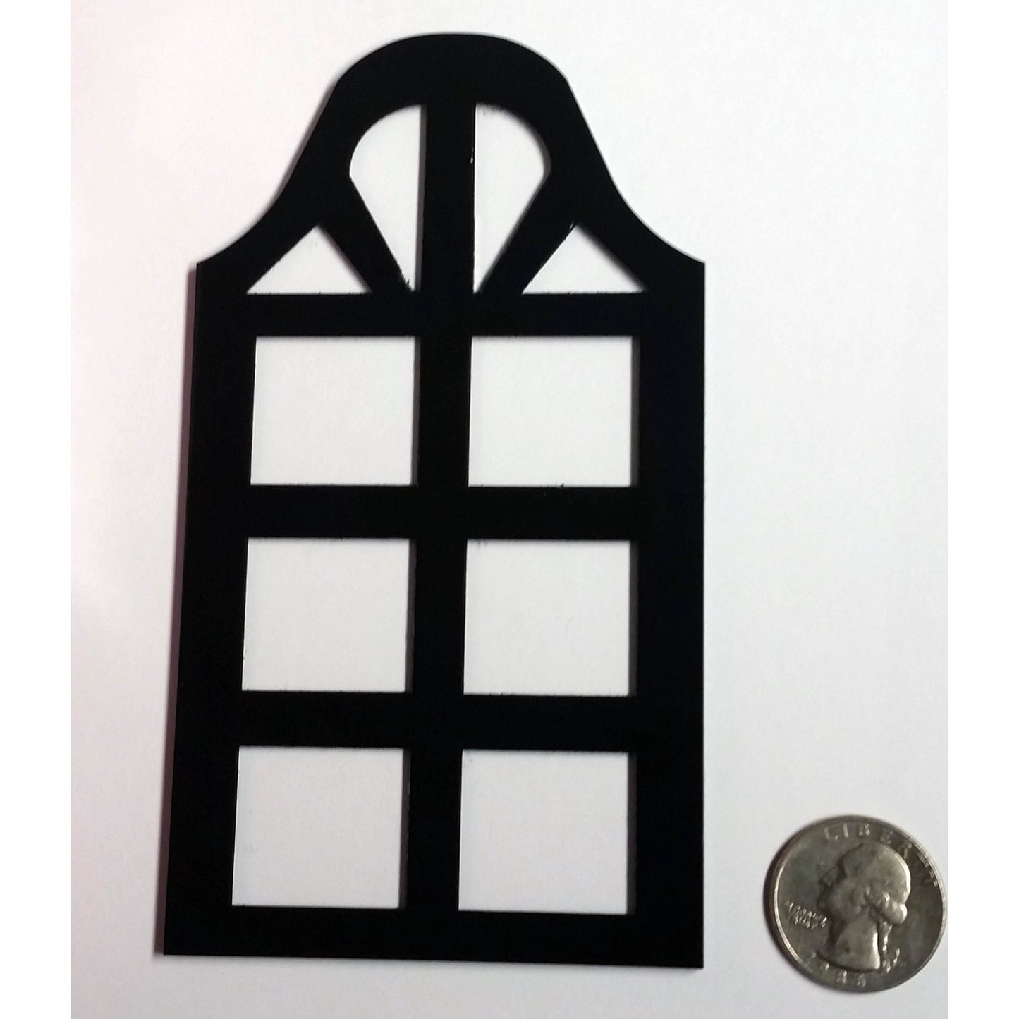 high arch dollhouse window (set of 2)