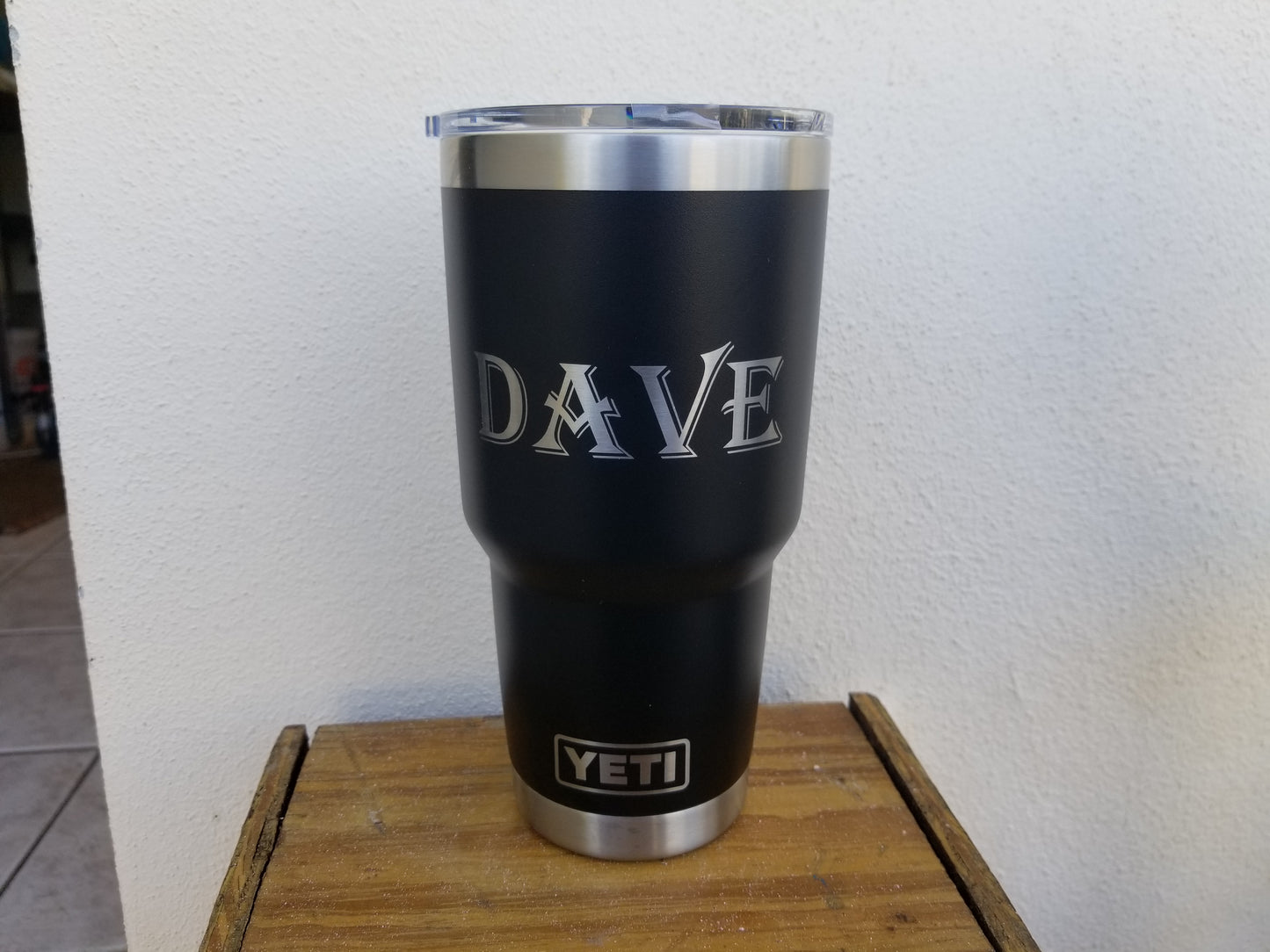 Laser engraved YETI tumbler 30oz