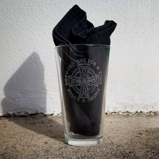 Pint glass engraved with your logo or design