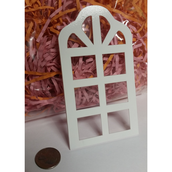 curved arch dollhouse window (set of 2)