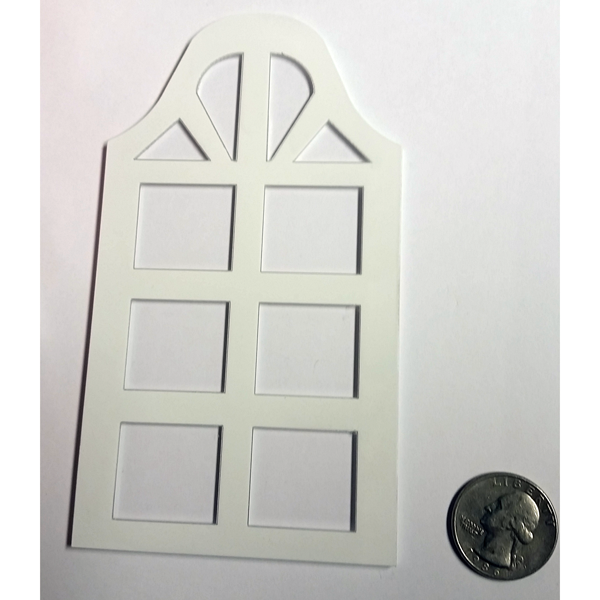 high arch dollhouse window (set of 2)